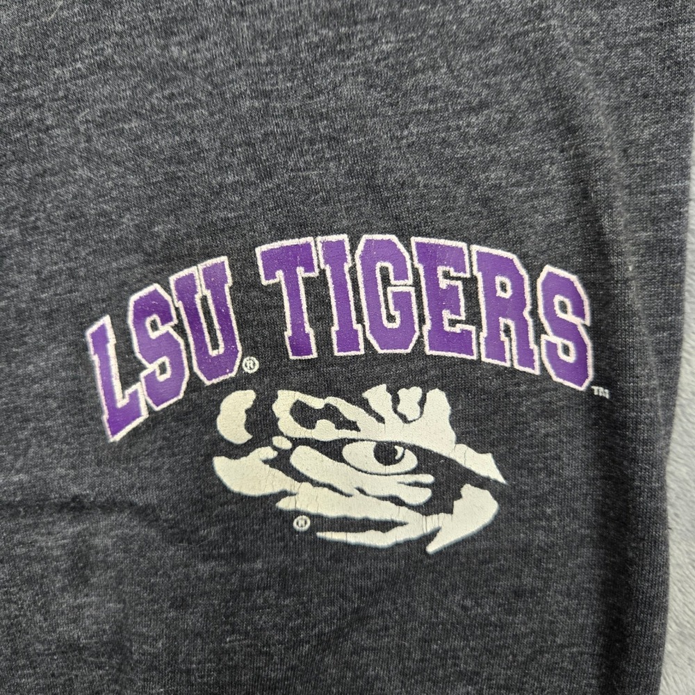 U-Trau LSU Tigers Sweatpants Mens Medium Gray Collegiate Loungewear Made in USA